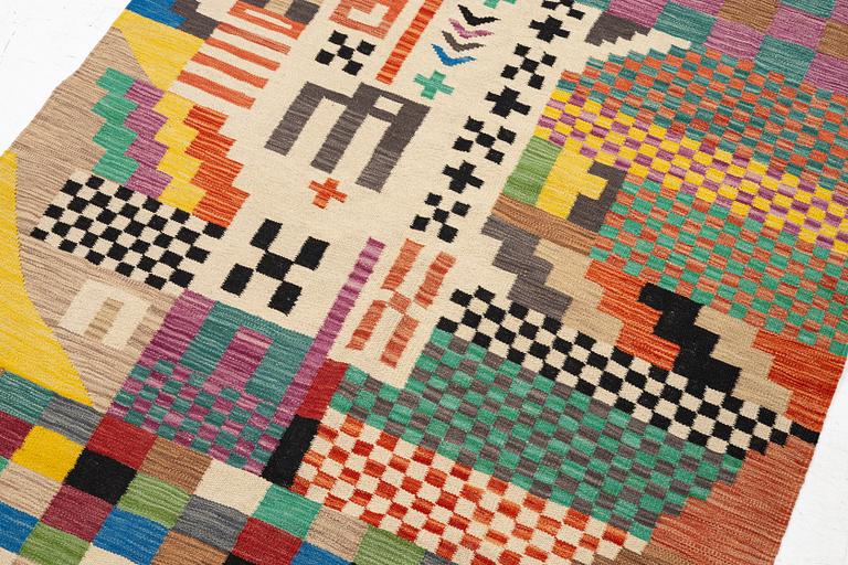 Kelim, modern, approx. 170 x 138 cm.