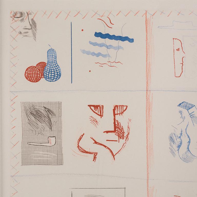 David Hockney, "Franco-American Mail", ur: "The Blue Guitar".