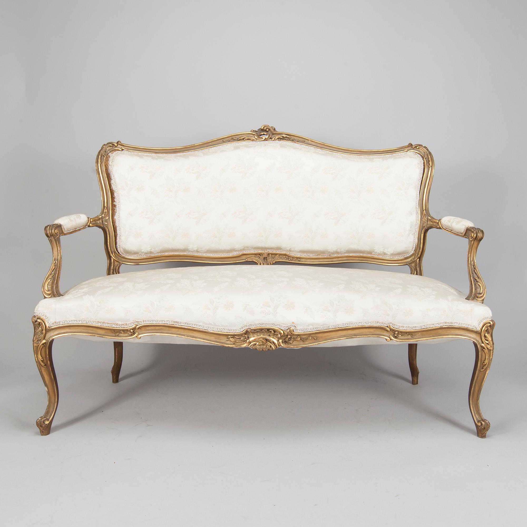 SOFFA, rokokostil, sekelskiftet 1800/1900.