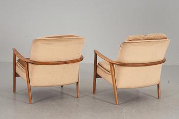 FÅTÖLJER, ett par, Inge Andersson för Bröderna Andersson, Ekenässjön, 1960-tal.