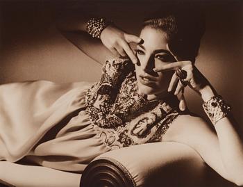 272. Horst P. Horst, 'Elaine Irwin in ad for Henri Bendel', 1987-1988.