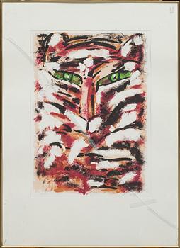 MADELEINE PYK, färglitografi, signerad och numrerad 119/230.