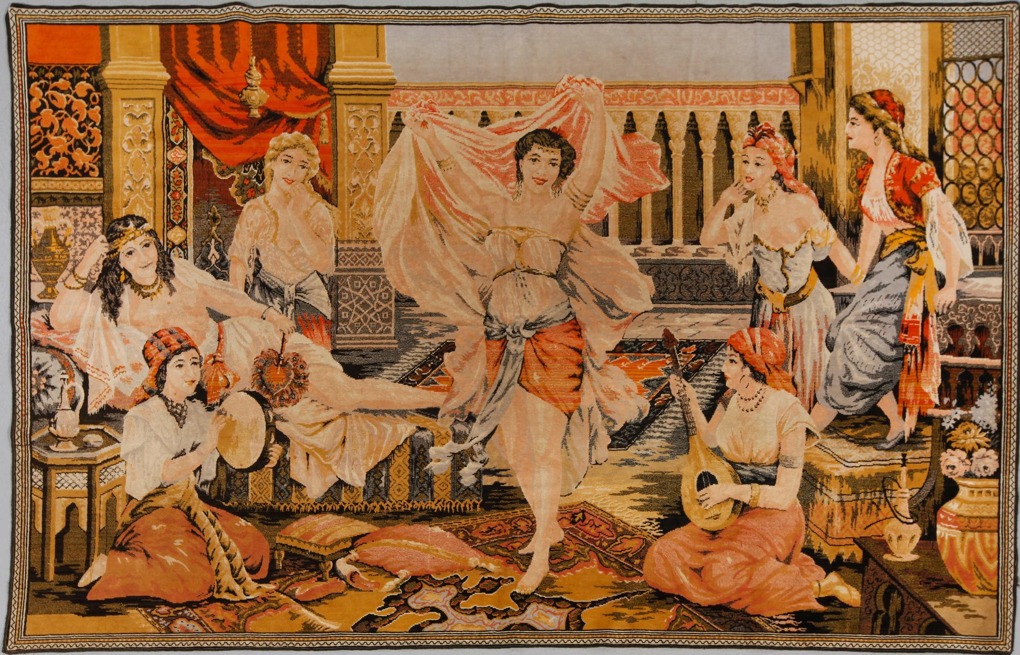 VÄGGBONAD, maskinvävd, 1900-tal.