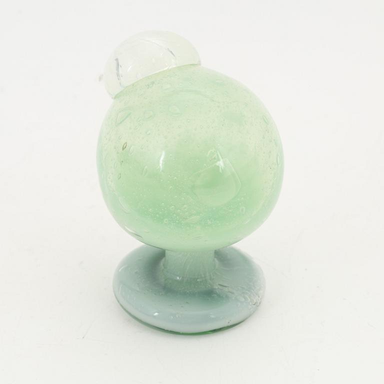 Kaj Franck, 'Lokinpoikanen bird' glass sculpture, Nuutajärvi Notsjö, signed.