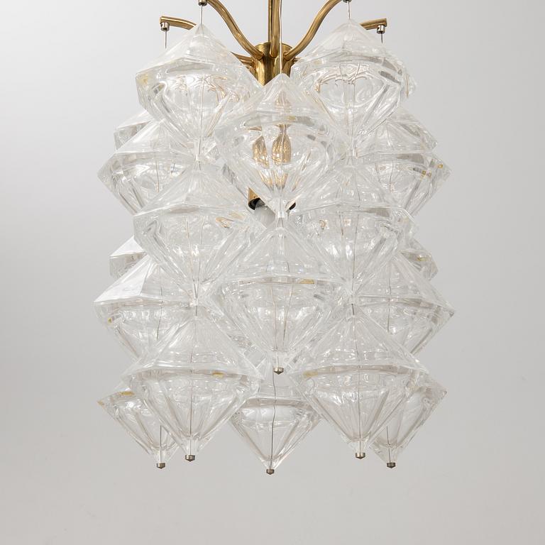 Carl Fagerlund, ceiling lamp, Orrefors.