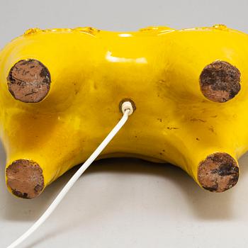 ALDO LONDI, a stoneware horse table light from bitossi, Italy, 1960's.