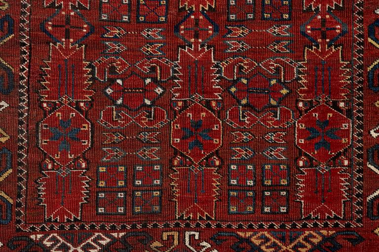 Matta, antik Beshir, Västra Turkmenistan, ca 597 x 240 cm.