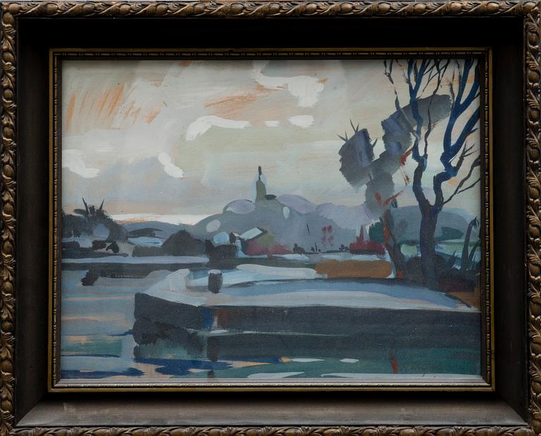 KARL INGELIUS, gouache, signerad och daterad 1935.