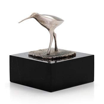 Tapio Wirkkala, A bird sculpture in silver (925) for Kultakeskus Hämeenlinna 1974 or 1974.