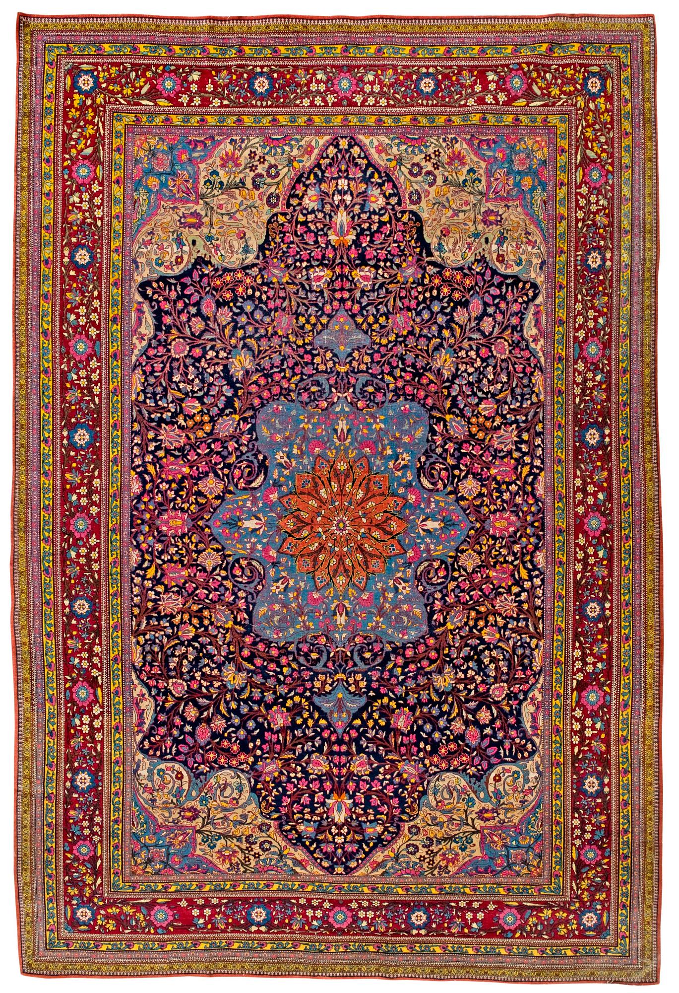SEMIANTIK TEHERAN, möjligen Keshan. 323 x 214,5 cm.