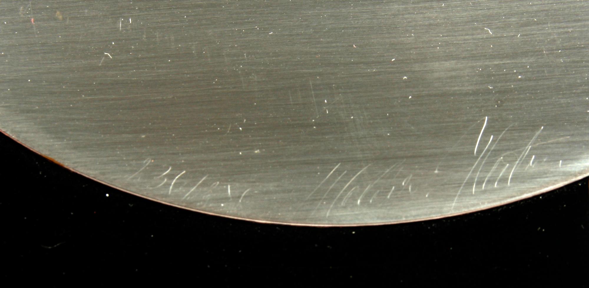 ALEXIUS HUBER, 2 st, aluminium, sign o numr.