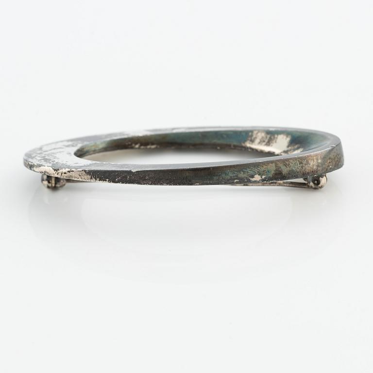 H Hansen brooch, silver, Denmark.