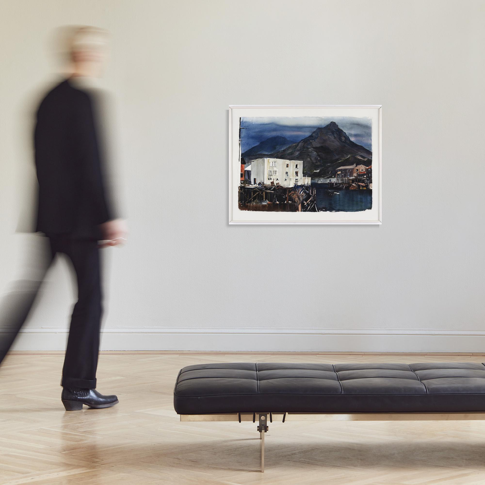 Lars Lerin, "Lofoten - morning".