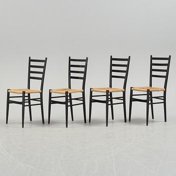 YNGVE EKSTRÖM, stolar, 4 st, "Gracell", Gemla. 1950 / 60-tal.