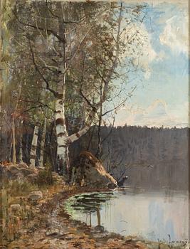 Justus Lundegård, oil on canvas, signed Justus Lundegård, München.