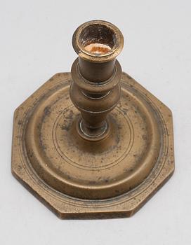 LJUSSTAKE, brons, 1700-tal.