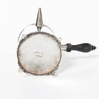 Petter Åkerman, kaffekanna, silver, Stockholm 1780. Gustaviansk.