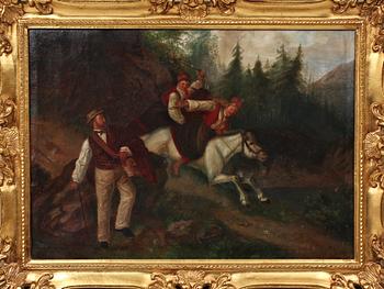 OKÄND KONSTNÄR, olja på duk, Norge, 1800/1900-tal.