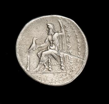 MYNT, silver. Alexander III (den Store). Grekland, ca 17 gram.