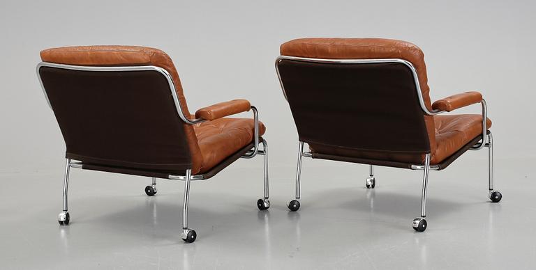 FÅTÖLJER, ett par, 1900-talets andra hälft.