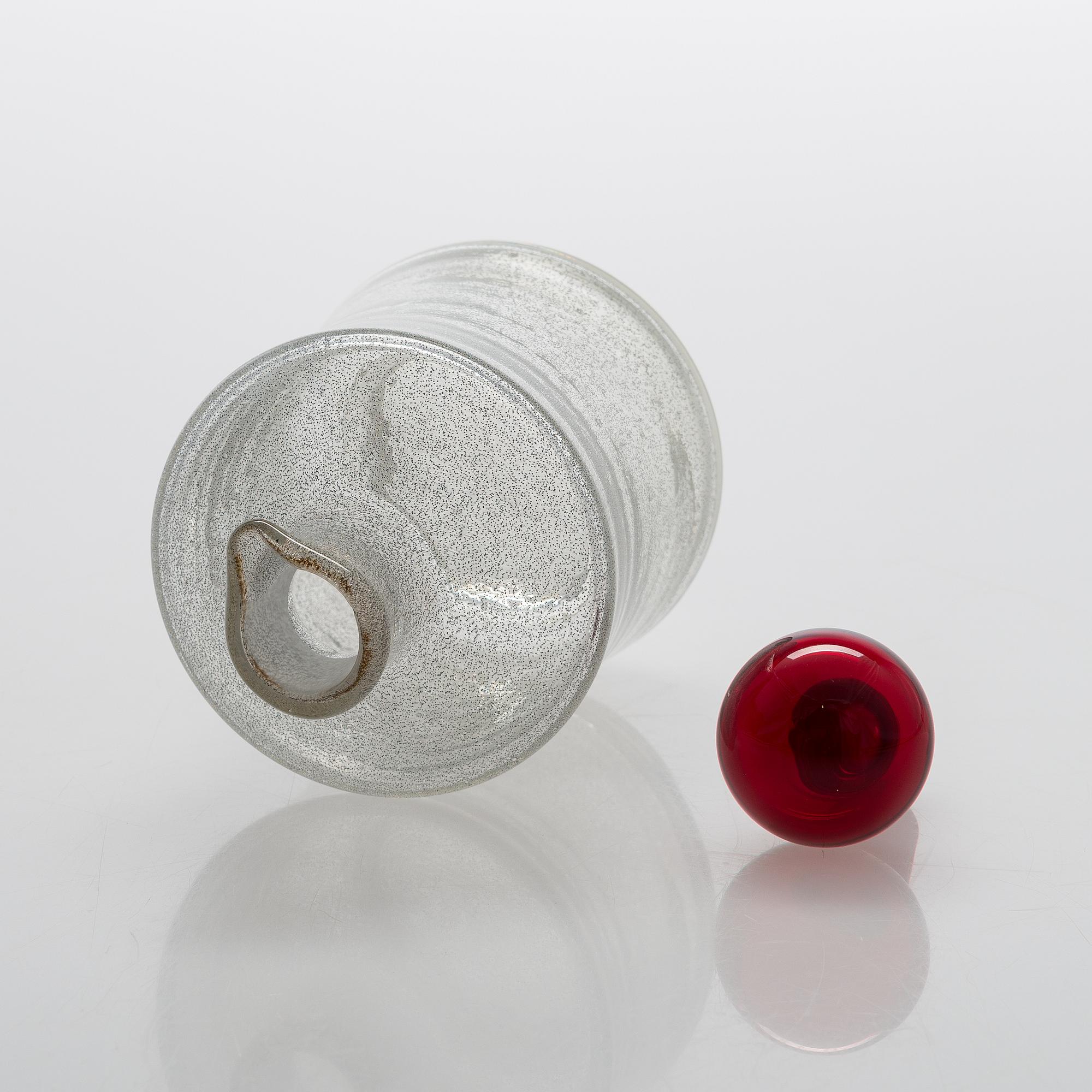 Tamara Aladin, A 'Star' glass carafe,  Riihimäen Lasi, 1963-65.