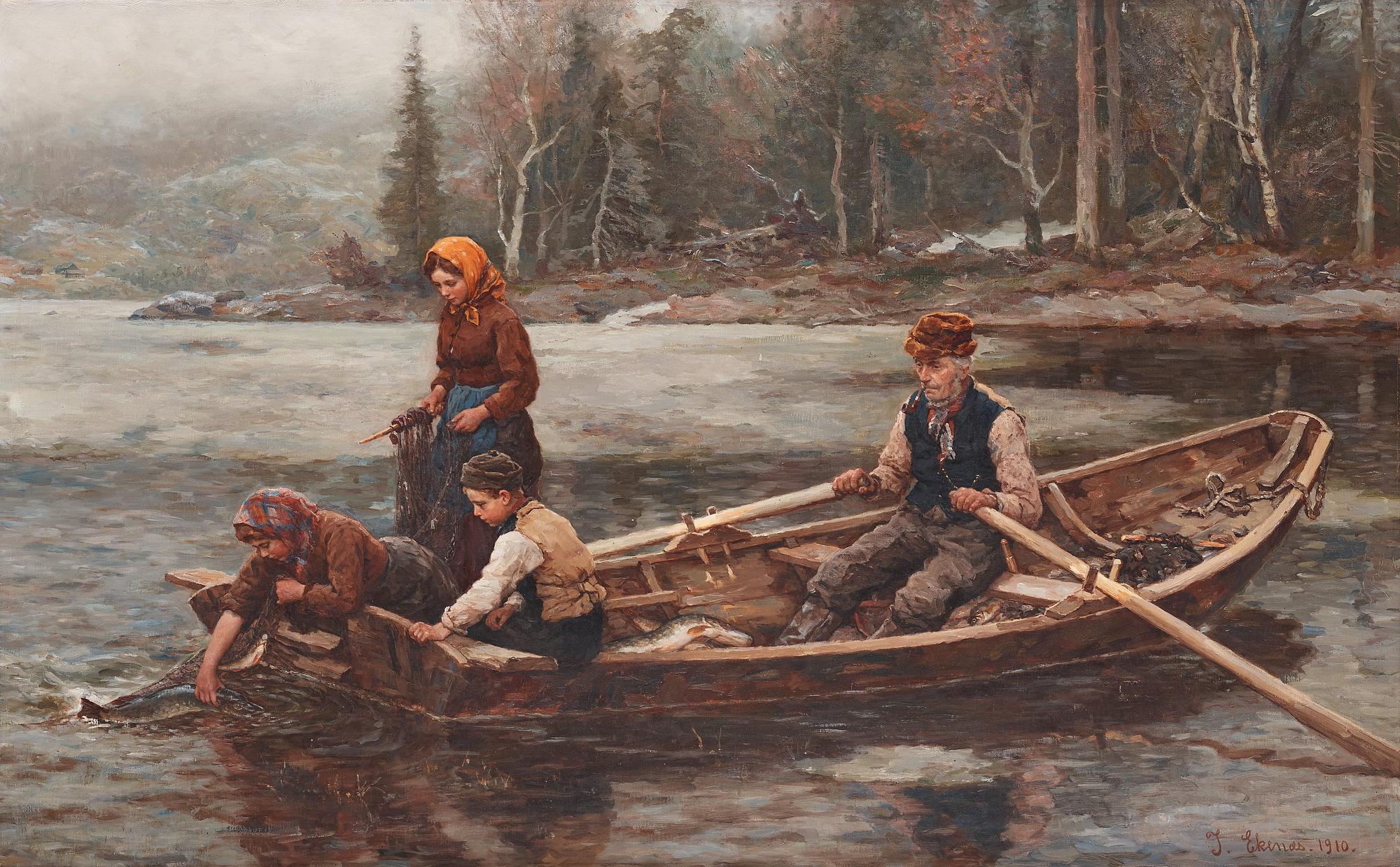 Jahn Ekenaes, Family fishing.