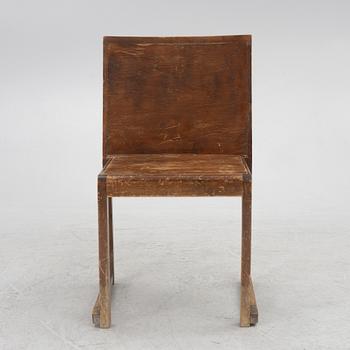 A functionalist chair, 1930s.