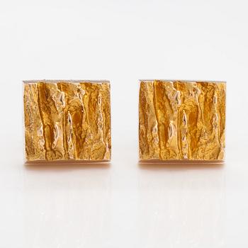Björn Weckström, Björn Weckström, Manschettknappar "Bergen", 14K guld. Lapponia 1973.