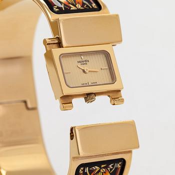Hermès, Loquet, wristwatch, 19 mm.