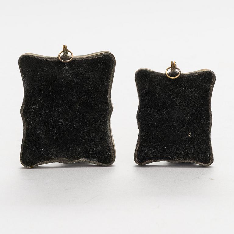 Matkaikoneja, 2 kpl, Venäjä, vuosisadan vaihe 1800/1900.