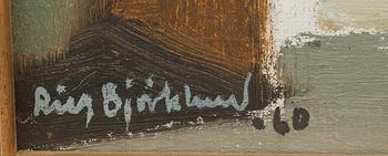 RICHARD BJÖRKLUND, olja på pannå.