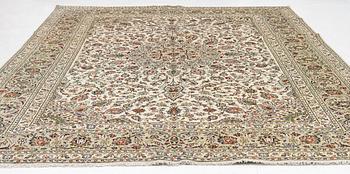 A Kashan carpet of 'Ardabil' design, c 409 x 300 cm.