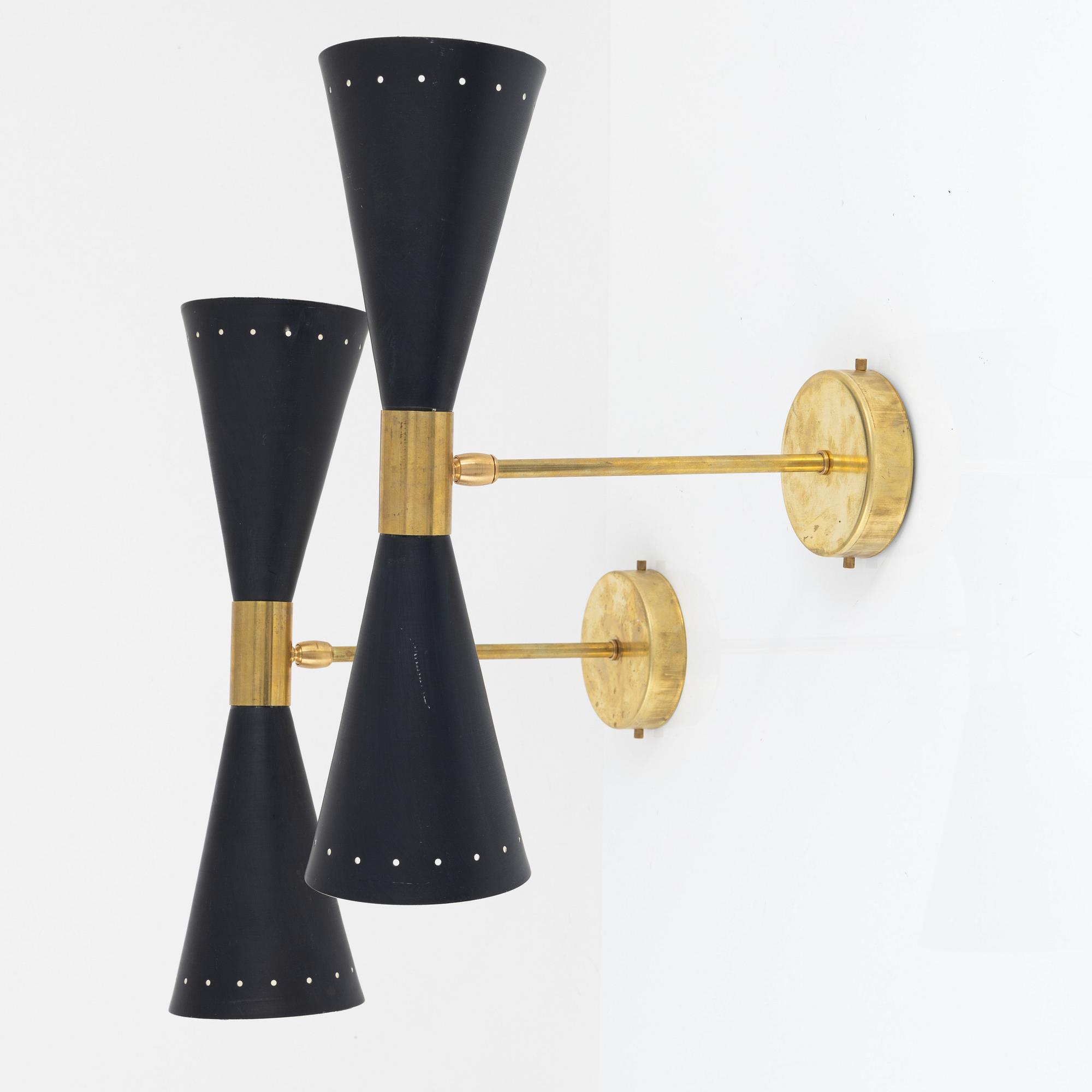 Vägglampor, ett par, "Megafono", Luci Srl, Parma, Italien.