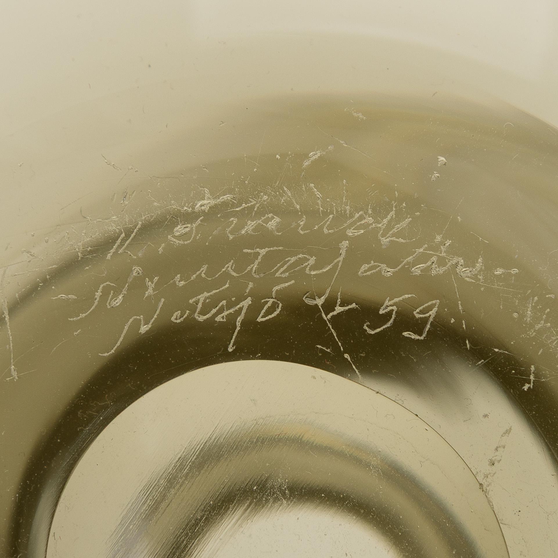 Kaj Franck, a decanter, KF 501  'The Bells of Kremlin', signed K. Franck, Nuutajärvi, Notsjö -59.