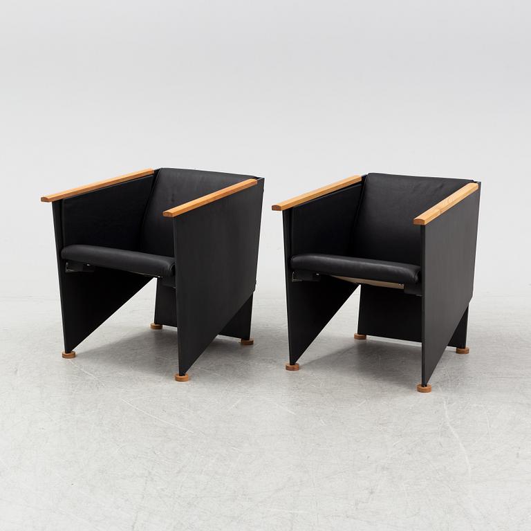 Torbjörn Ahlström, a pair of elm armchairs.