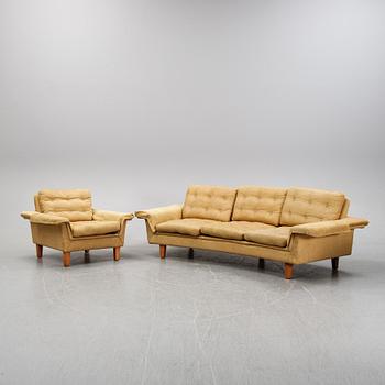 A sofa and easy chair by Johannes Andersen, 'Drott', Trensum. 1960-70s.
