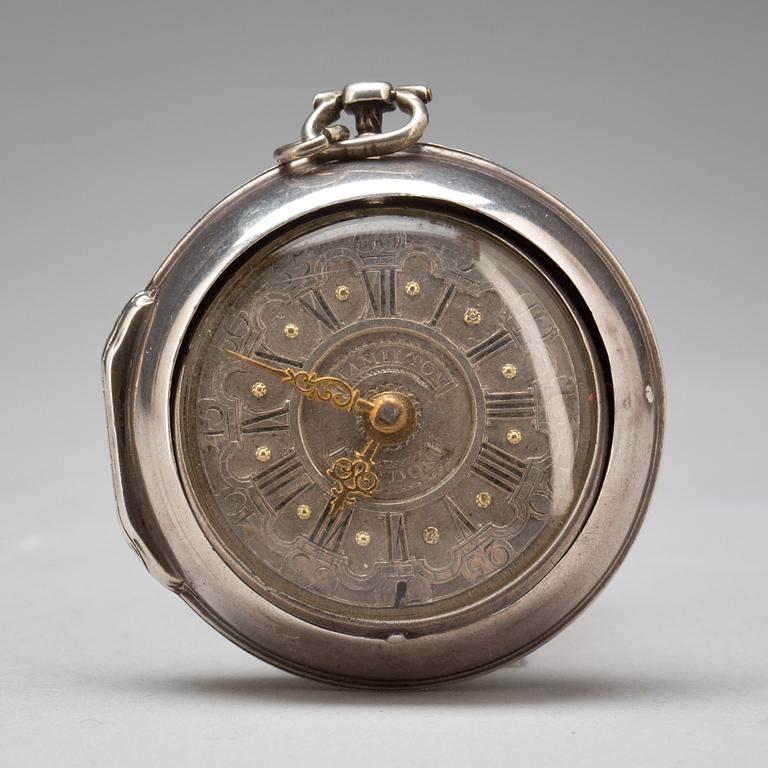 FICKUR, silver. J Hamilton, London. 1700-tal.