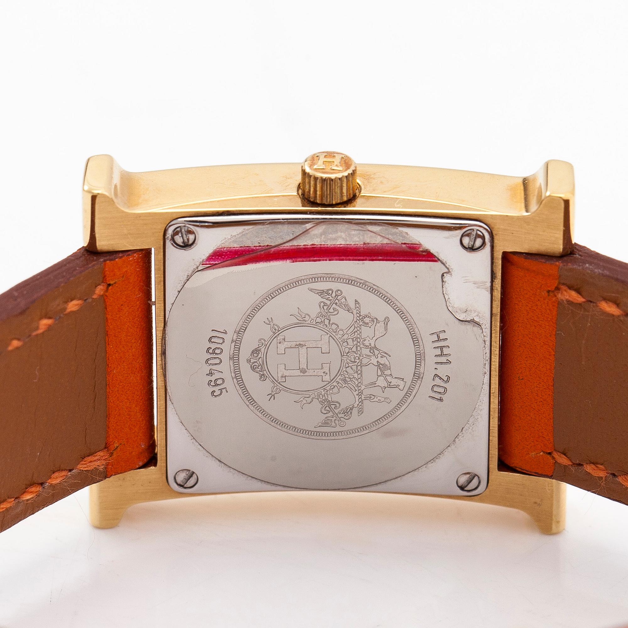 Hermès, Heure H, wristwatch, 21 mm.