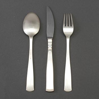 JACOB ÄNGMAN, cutlery, 25 pieces, "Rosenholm", GAB, Stockholm, weight ca 1256 g.