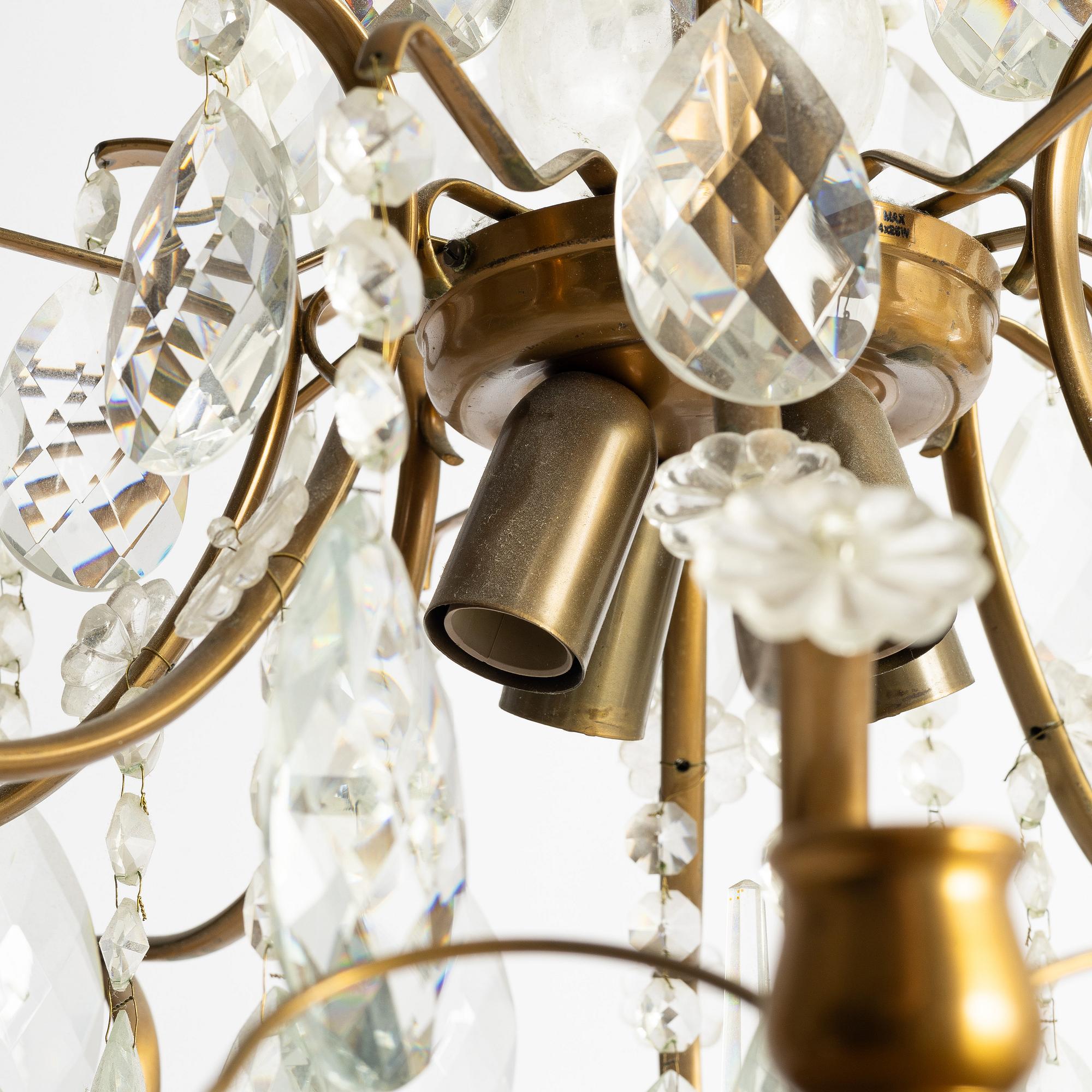 Chandelier, second half of the 20th century.