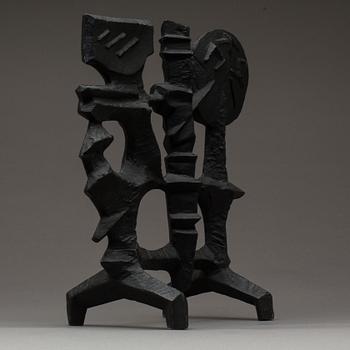 SKULPTUR, gjutjärn, Olle Hermansson, Husqvarna 1960/70-tal.