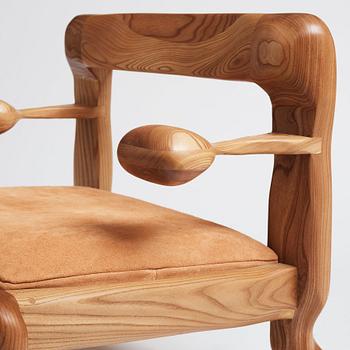 Niklas Runesson, a unique easy chair, executed in his own studio in 2019.