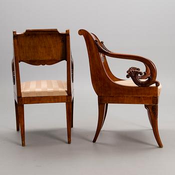 BIEDERMEIER NOJATUOLIPARI, Venäjä noin 1820-30-luku.
