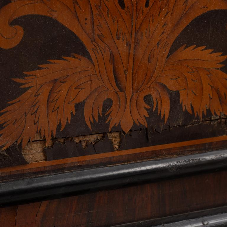 A late Baroque longcase clock, England, early 18th century.