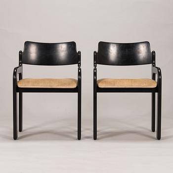 Eero Aarnio, A 1970's dinner table and six chairs "Flamingo" for Asko.