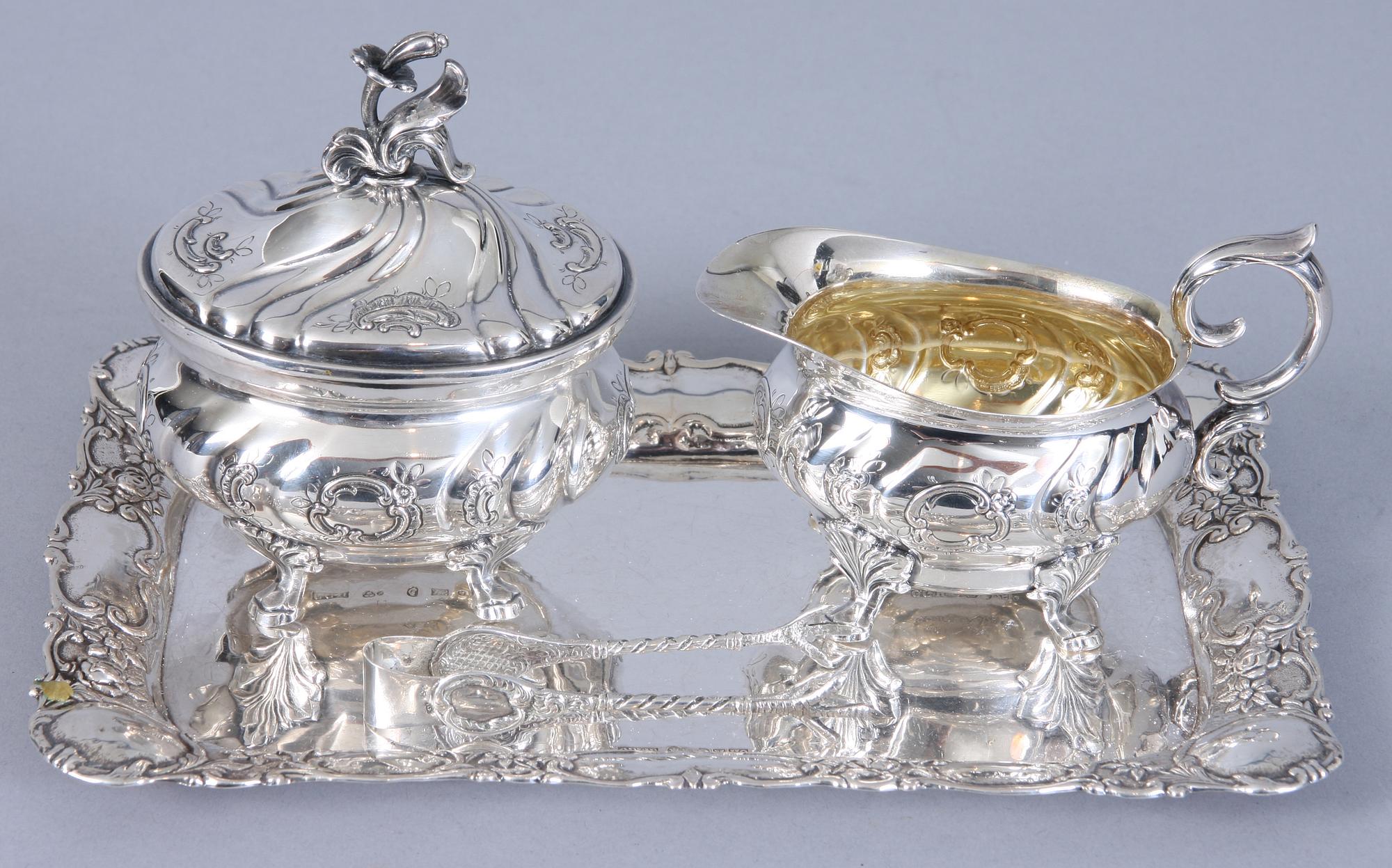 PARTI SILVER, 4 delar. Vikt 575 gram.