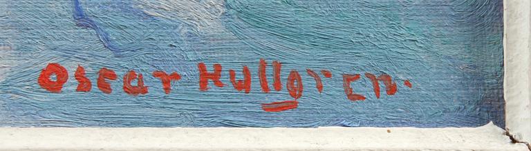 OSCAR HULLGREN, olja på duk, sign.