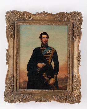 Fredric Westin Hans krets, "Porträtt av Karl XV i uniform" (1826-1872).