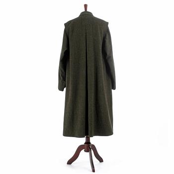 LODENFREY, a men's green wool coat.
