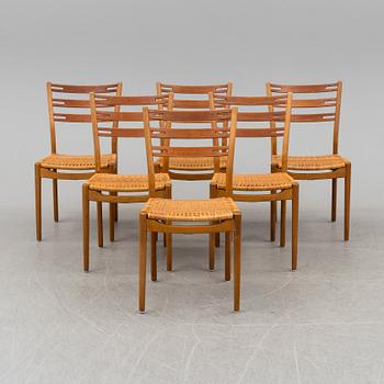 a set of 6 Sibast chairs, Denmark mid 20th century.